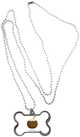 Nutcase Coconut Funny Fruit and Vegetable Puns Joke Meme Chain and Pendant Shaped Necklace