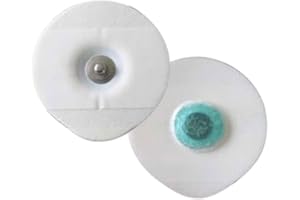 CURA FARMA 100 electrodos universales de gel adhesivos de clip ECG casquillo botón electrodo. Original cuidado Farma (Tamaño: 50 x 48 mm)