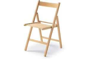 TOSCOHOME Silla plegable de haya color natural - Penelope