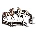 Produktbild Horseclub Schleich Pinto Familie (13794 + 13803 + 13830) + 42304 Gatter