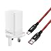 Price comparison product image OnePlus Dash Charger Set, iMangoo Smartphone 5V 4A Dash Wall Charger Adapter + 2M/6.6ft Nylon Braided Dash Charging Data Transfer Sync Cable for OnePlus 6, OnePlus 5/5T, OnePlus 3/3T Red