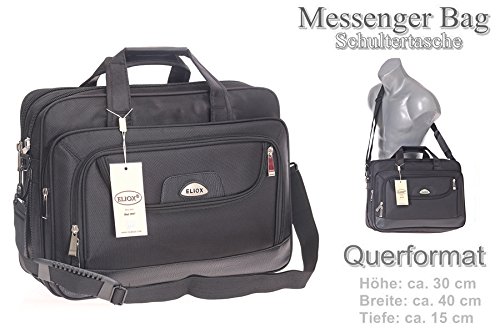 Laptoptasche mit viel Platz, Raumwunder, Notebooktasche, Arbeitstasche,Herren Umhängetasche, Schultertasche, Männer - 3