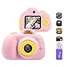 Produktbild OFUN Kinder Kamera 18MP, 1080P HD Mini Digitalkamera 2 Zoll LCD Bildschirm Anzeige + 16GB TF Karte + Kartenleser +Aufkleber,Geschenk Spielzeug für Jungen Mädchen Rosa