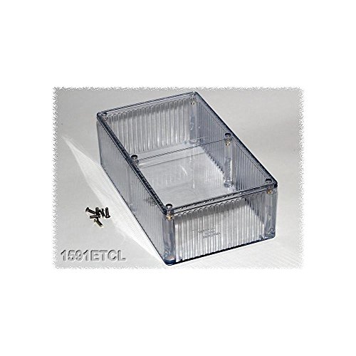 Enclosures, Boxes, & Cases 7.5 x 4.5 x 2.2 Clear by Hammond Manufacturing