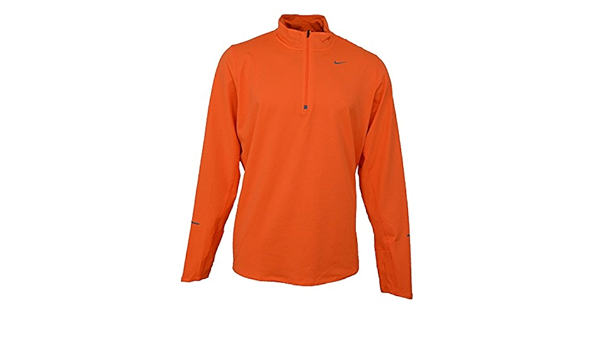 orange nike half zip