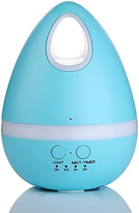 Creative Egg shape Aromatherapy Machine 200ml Night Light Ultrasonic Essential Oil Diffuser Colorful ?125X168mm , blue