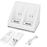 bateria mando wii u 🔥 Está equipado con 2 baterías recargables de 2800mAh Ni-MH de alta capacidad. La vida útil de la batería del controlador Wii es el doble que la de una batería AA estándar, nunca se queda sin energía cuando está a punto de obtener el punto ganador.