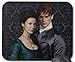 Produktbild Drempad Gaming Mauspads Custom, Outlander | Claire and Jamie Damask Portrait Mouse Pad Computer Accessories, Gaming Mouse Mat 11.8 X 9.8 inch