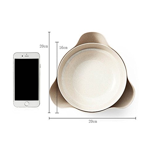 Kasit 2in1 Double Dish Nut Bowl Pedestal Snack Plastic Serving Dishes for Pistachios Peanuts Edamame Cherries Nuts Fruits Candies Olive – Beige - 2