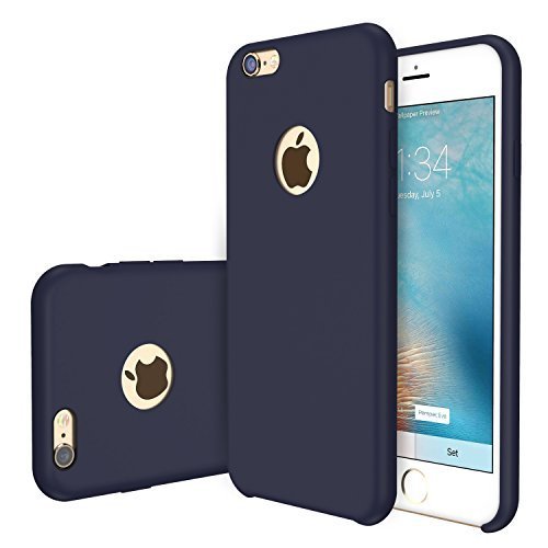 RANVOO [RAINBOW] iPhone 6s /6 Case, Soft Silicone Case, Compatible with Universal Magnetic Car Mount, Blue