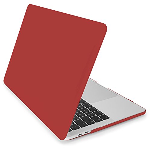 MyGadget MacBook Pro 13 Zoll *Gummi* Case - Model mit / ohne Touchbar Ende 2016 (A1706 / A1708) Plastik Mac Hülle Schutzhülle Hartschale Cover (Bordeaux Rot)