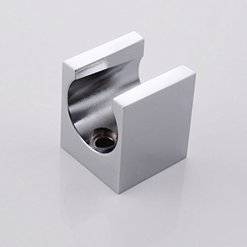 KES C107 Duschkopfhalterung, mit Halteklammer, Wandmontage, aus solidem Messing, Chrom-Oberfläche - 4