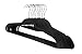 HOMELYWORLD pack of 30 Thin, Velvet Coat Hangers, Space Saving, Black Color, Solid Space saving, Non Slip Surface, 45cm Wide (30)
