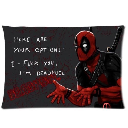 Custom New Hot Selling Deadpool Pillow Cover Pillow Case Standard Size 20x30