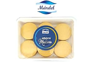 MARDEL - ALFAJORES DE MAICANA Fylld med mjölk Dulce - Manjar Argentino - 2 Pack med 6 enheter - Totalt 12 Alfajores - 960 gram