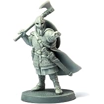 Figurine Viking Porte-Étendard Brother Vinni | 28mm - Résine | Pour Wargame SAGA