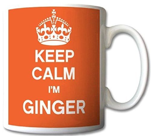 GrassVillageTM - Tazza mug in stile retro "Keep Calm I'm a Ginger"