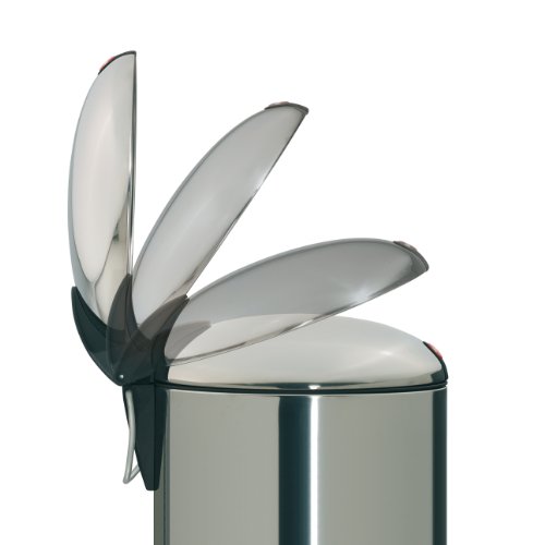 Hailo 0704-890, Design S, Tret-Kosmetikeimer, 4 Liter, stahlblech grau matt - 4