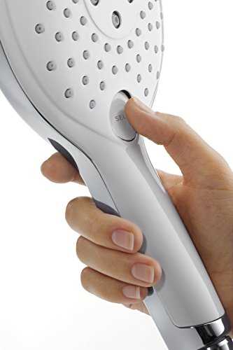 hansgrohe Raindance Select S 150, wassersparende Handbrause, 3 Strahlarten, weiß/chrom - 7