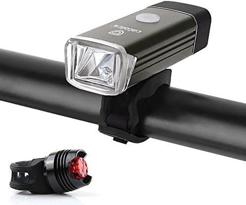Bike Light, Caloics® Rechargeable Dual Function LED Bicycle Light Bike Lights, Little Torch, LED Front Light, Splashproof and easy to assemble for Safe Cycling Tail Light USB Rechargeable Bike Light