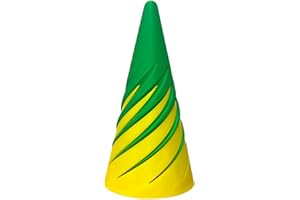 SALPPLEA Impossible Pyramid Passthrough Sculpture, 3D Printed Spiral Cone Toy,Pass Through Pyramid Fidget Toy, Pyramid Passthrough Sculpture,Mini Vortex Thread Illusion, Desktop Deco Souvenir Gift(Green)
