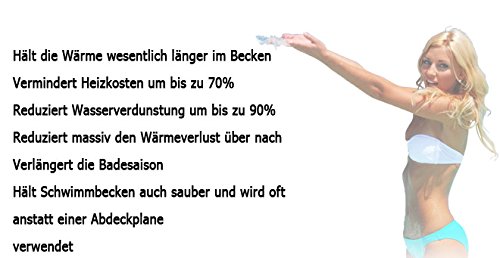 Miganeo® 8×5 m Premium Solarplane schwarz/blau Poolheizung rechteckig für Pool - 3