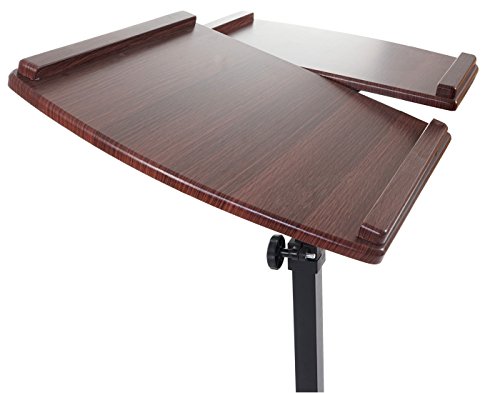 Laptoptisch Lancester, Notebooktisch Laptopständer, höhenverstellbar schwenkbar ~ Walnuss-Optik - 4