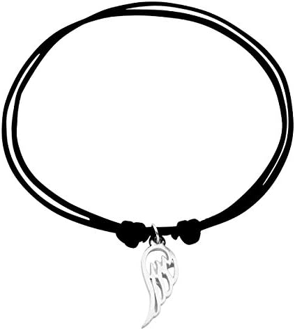 Adjustable 925 Silver Angel Wing Bracelet with Suay Gift Box