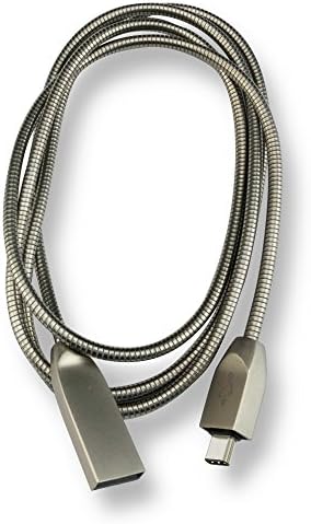 Metal USB Type C Cable - Strong Durable Metal Braided Ultra High Speed Sync and Charge Cable for Galaxy S8, S8+, S9, MacBook, Sony XZ, LG G6, HTC 10, Xiaomi 5, Google Pixel, Nintendo Switch and More