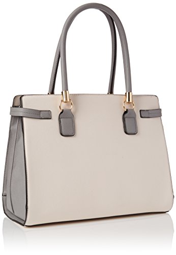 New Look Women's Multi Gusset Tote Beige (Oatmeal)