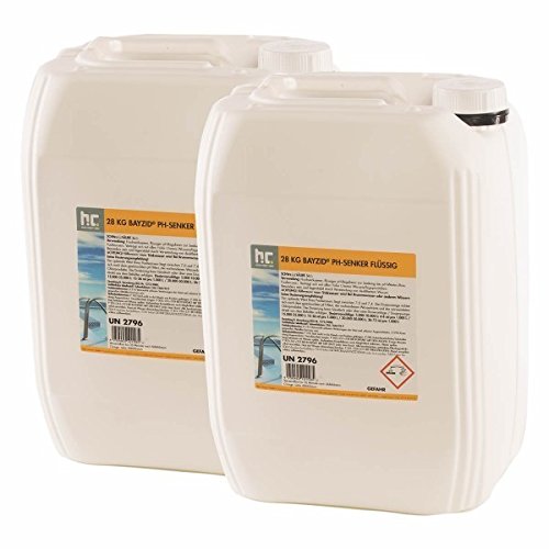 2 x 28 kg pH Senker flüssig - VERSANDKOSTENFREI - im Vorratskanister - für Dosieranlagen geeignet