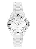 s.Oliver Unisex-Armbanduhr Small Size Silikon weiß SO-2296-PQ