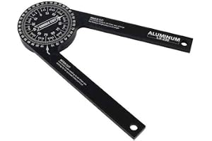 CENPEK 18,5 cm geringssåg gradskiva, aluminiumvinkelfinnare med lasergraverade skalor och 360 graders rotationsfunktion konstruktion gradskivor