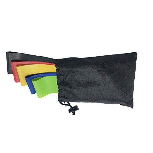 Widerstand Loop Bands, flach Elastic Stretch Bands für Beine & Explosive Ausdauer-Krafttraining, 5 Stück/Set - 5