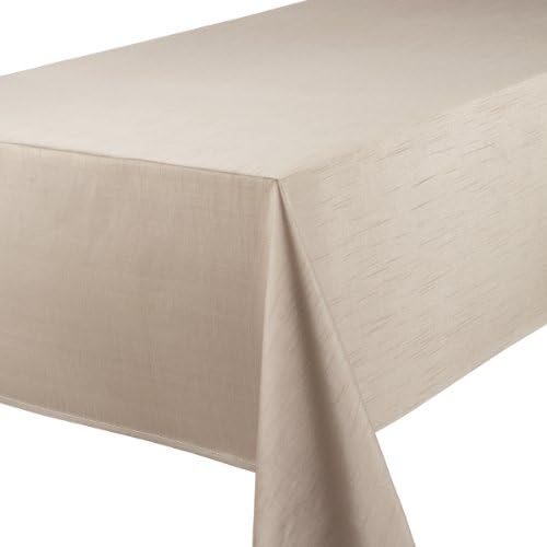 Casual Dining 70 x 90-inch Faux Silk Oblong Tablecloth, Latte
