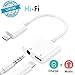 Produktbild Kopfhörer für iPhone X Adapter Klinken Ladegerät 3,5 mm Kopfhörer-Splitter Adapter für iPhone 7/7Plus/ 8/8 Plus/ X/XS MAX für iPhone Aux Adapter Laden und Musik Anschlusskabel Unterstützung iOS 12