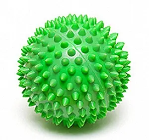 Cure18 Health and Yoga Reflex for Stress Relieving Spikes Makes Sensory Stimulation Complete Body Massage Ball Sports Rubber Massage Balls for Plantar Fasciitis Deep Tissue (Green)