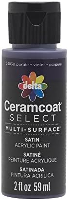 Plaid:Delta Ceramcoat Select Multi-Surface Paint 2Oz Purple, Acrylic, Multicolour, 1.25x1.25x4 cm