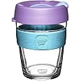 KeepCup Brew, Reusable Glass Cup, Medium 12oz/340mls, Moonlight, Blue