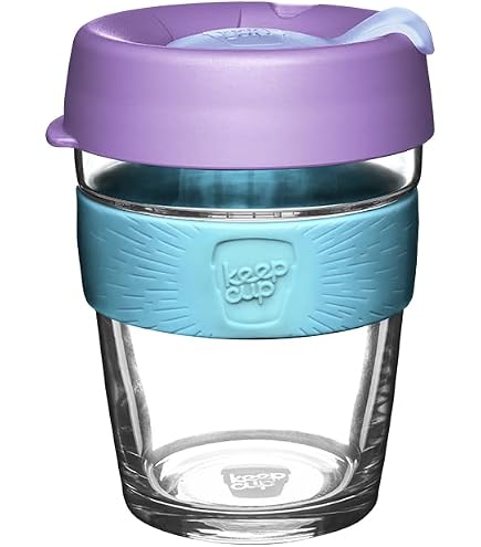 KeepCup BCSAS12 Tazza In Vetro Temperato Con Fascia In Sughero | 340 Ml Standard Barista - 2