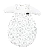 Umlaufender Reißverschluss Alvi Baby-Mäxchen 2tlg. Streifenfant silber Größe 44