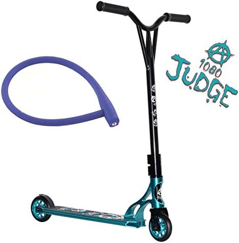Ten Eighty Judge Alloy Ano Turquoise Stunt Scooter with Knog Cable Lock (Purple)