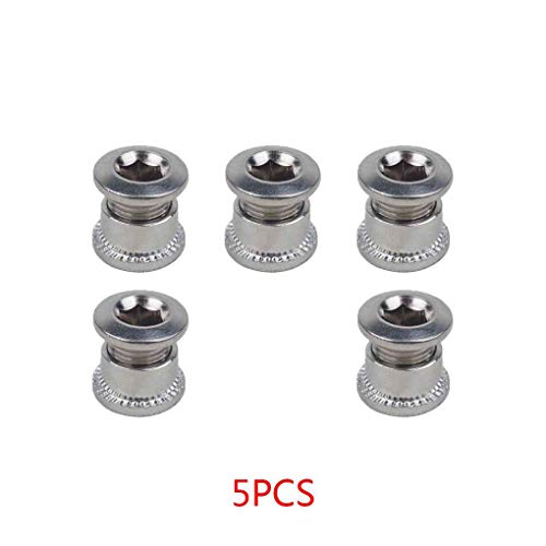 Preisvergleich Produktbild Luckiests 5Pcs Zubehör Fahrrad-Ketten-Radschraube Einzel Kurbeln Kettenblattschrauben