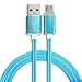 Produktbild USB Kabel Ladekabel USB Verbindungskabel HDMI-Kabel Quick-Charge Datenkable geflochtenes Ladekabel Neues 1M / 3.3FT LED-Licht Micro-USB-Ladekabel Ladekabel Daten geflochtenes Kabel