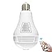 Price comparison product image UGI® 360 Degree Panoramic Fisheye 960P 1.3MP HD WiFi Camera Light Bulb Security IP Camera for Home Security with 32G Memory Card