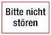 Produktbild Hinweisschild - Bitte Nicht stören - Kunststoff - 10 x 30 cm