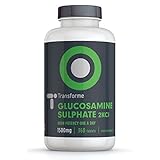 Glucosamine Sulphate 1500mg 2KCL - 360 Tablets - One a day Supplement - Manufactured in the UK - By Transforme