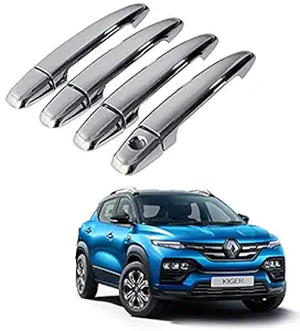 CARIZO Door Handle Chrome Cover | Latch Cover | Catch Cover for Renault Kiger