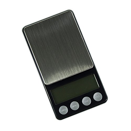 Digitalwaage Taschenwaage Präzisionswaage, die auf 0,01g genau bis 200g wiegt. Mit Schutzdeckel als Waagschale. Goldfull® - 2