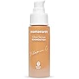 Mamaearth Glow Serum Foundation Lotion with Vitamin C & Turmeric for 12-Hour Long Stay- 07 Toffee Glow - 30 ml Dewy Finish